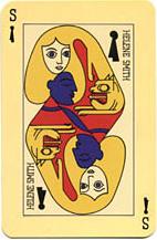 H�l�ne Smith on a Surrealist playing card
