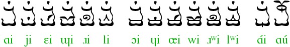 vowel pairs